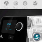 Tecnología Reslex del CPAP BMC G3 A20 para una exhalación más confortable