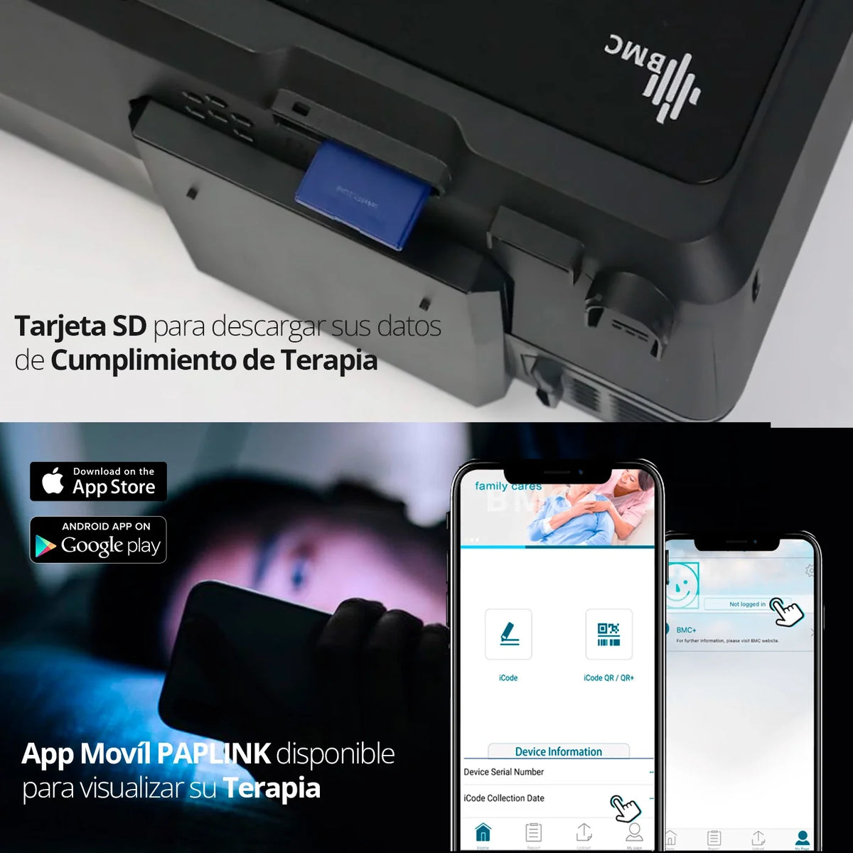 Monitoreo y gestión de terapia mediante PAP Link en el CPAP Fijo BMC G2S C20