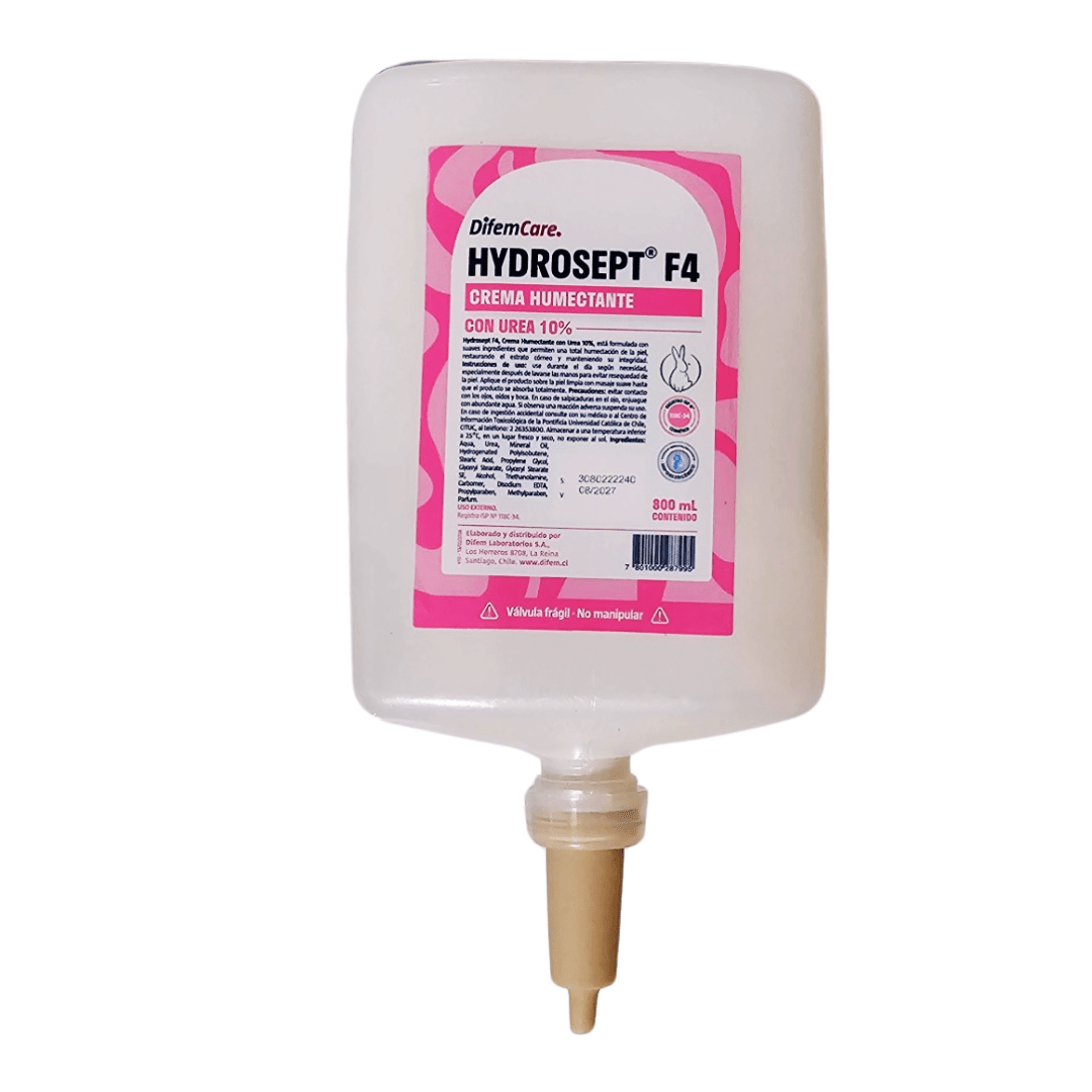 Crema Humectante Con Urea 10% Hydrosept F4 Difem 800cc - tubotiquin.cl