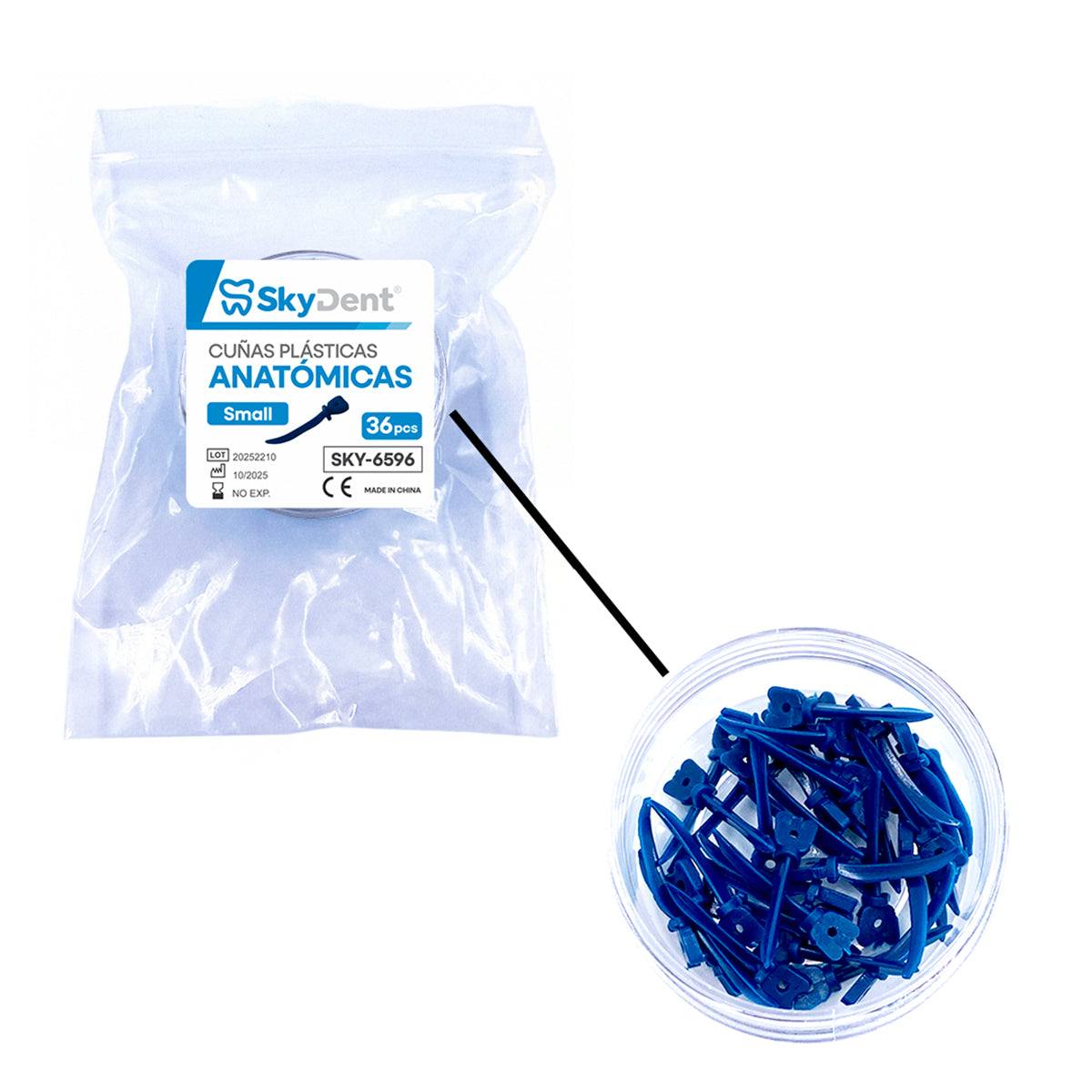 cuñas skydent small azul