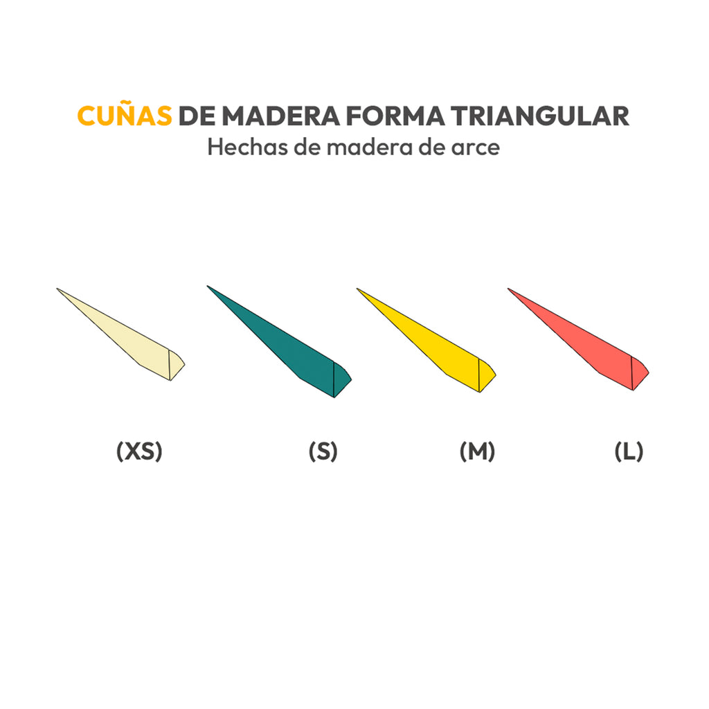 CUÑAS DE MADERA TRIANGULAR SKYDENT SURTIDAS 100UN