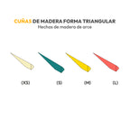 CUÑAS DE MADERA TRIANGULAR SKYDENT SURTIDAS 100UN