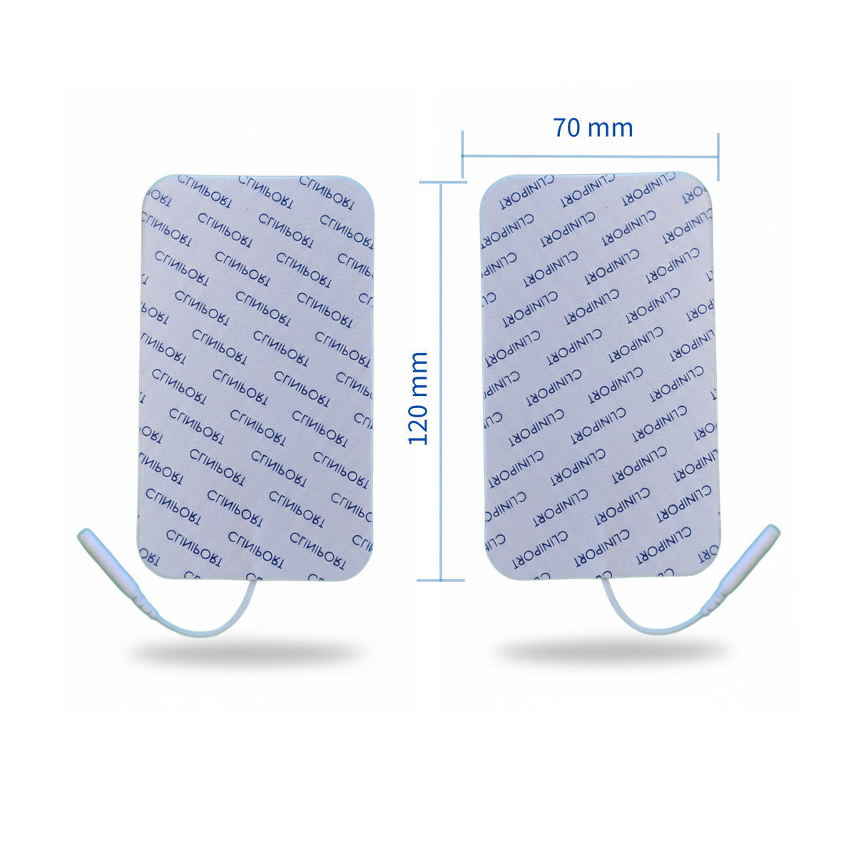Electrodo de Superficie Rectangular 120mm x 70mm | Formato Pack Clínico