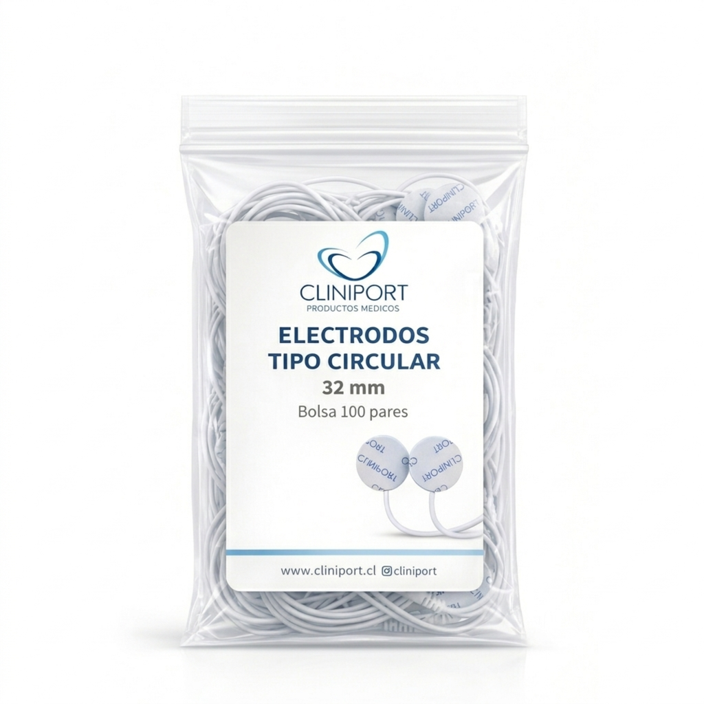 Electrodo de Superficie Circular 32 mm | Formato Pack Clínico
