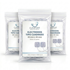 Electrodo de Superficie Cuadrado 40 mm x 40 mm | Formato Pack Clínico