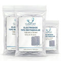 Electrodo de Superficie Rectangular 120mm x 70mm | Formato Pack Clínico