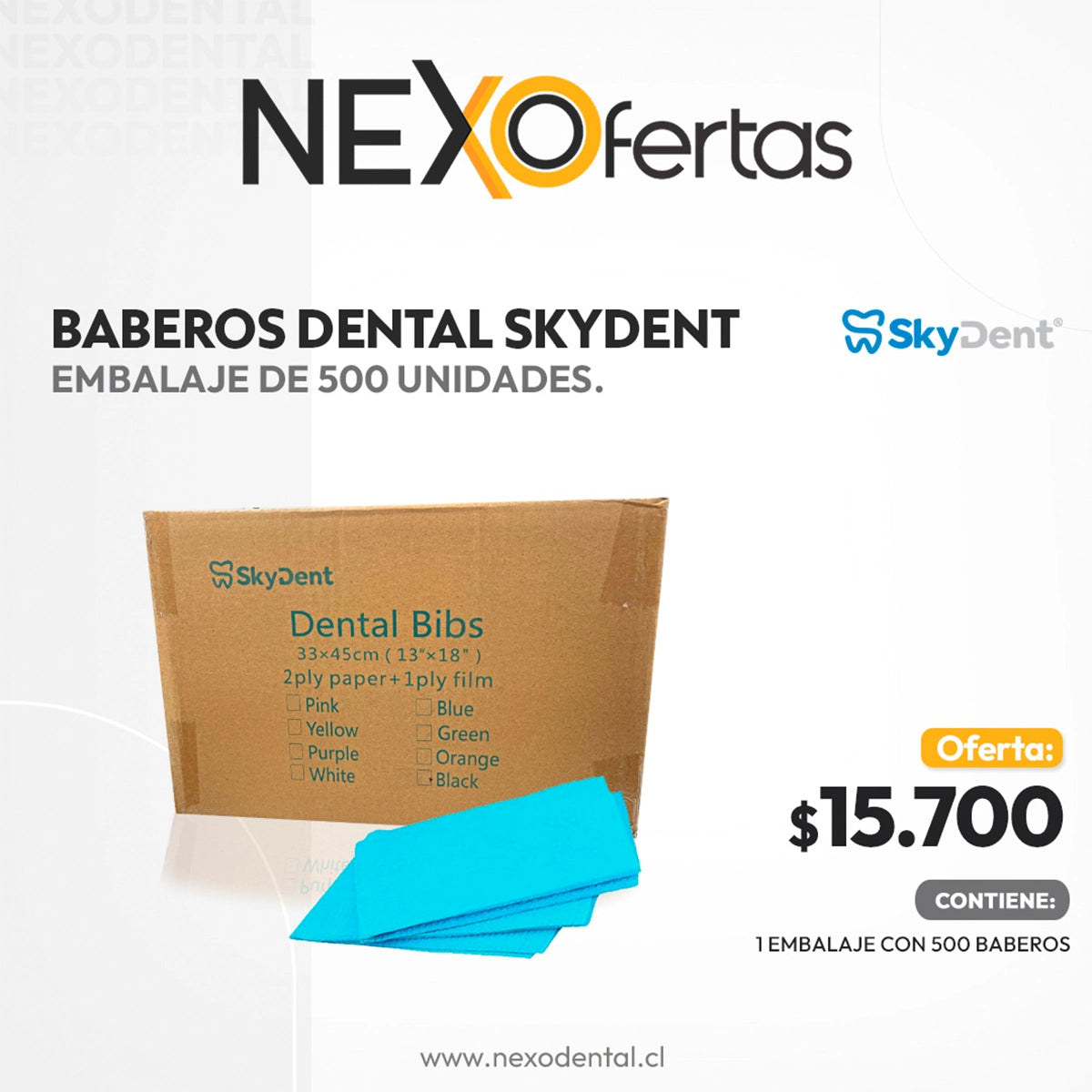 embalaje celeste oferta