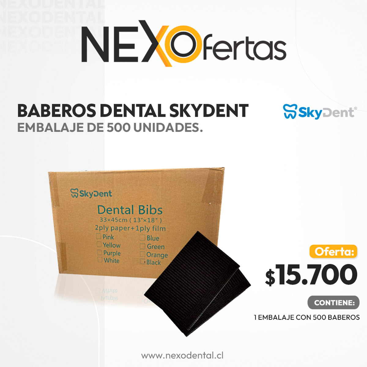 embalaje neggro skydent