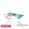 Eyector saliva transparente