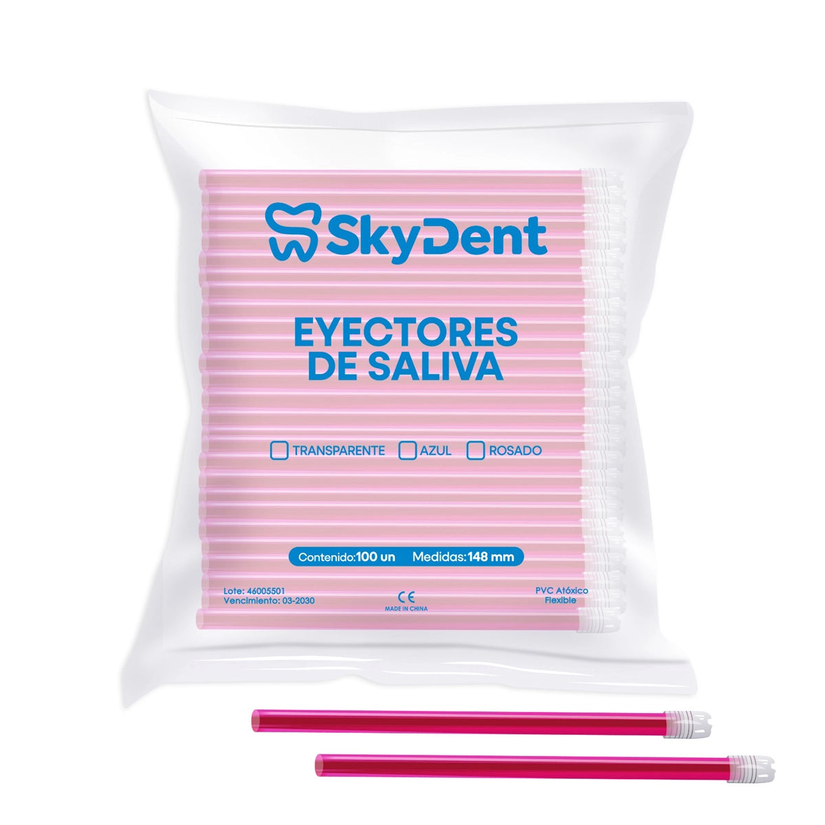 EYECTORES DE SALIVA SKYDENT 100UN