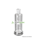 Frasco lavador de gases 250 ml. NS 29/32. 55 mm diam x 200 mm alto. c/pie
