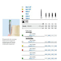 Fresa Diamante Llama Larga – A/V