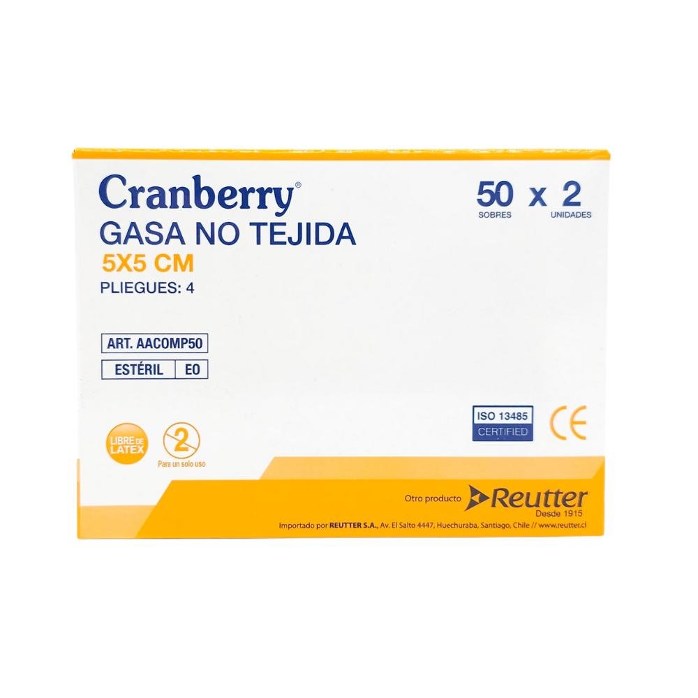 Gasa estéril no tejida Cranberry en uso clínico — apósito primario fijado con micropore