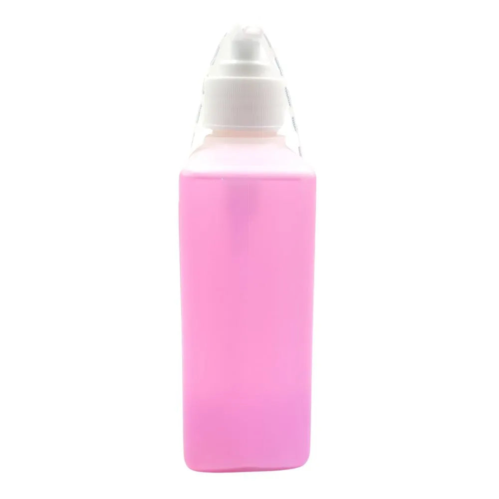 Jabón Dichlorexan 2% líquido 340cc DifemPharma vista posterior envase de jabón antiséptico con clorhexidina