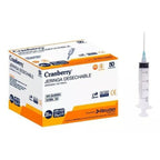 Jeringa 20ml Luer Slip 21G x 1½" Cranberry Punta Bicuda Conexión Rápida Presión Médica Profesional Estéril Caja 50 - tubotiquin.cl