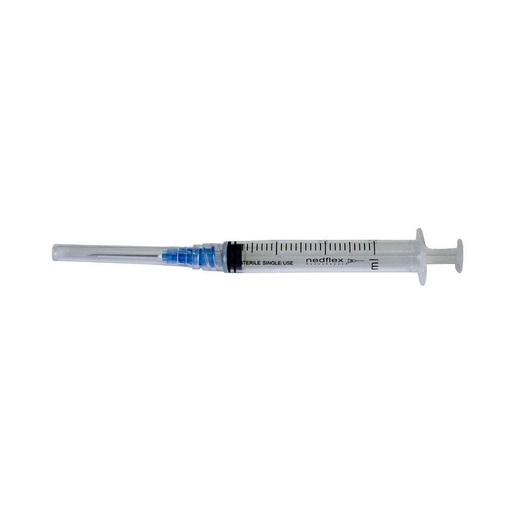 Jeringa 3CC con Aguja 23G X 1" Nedflex