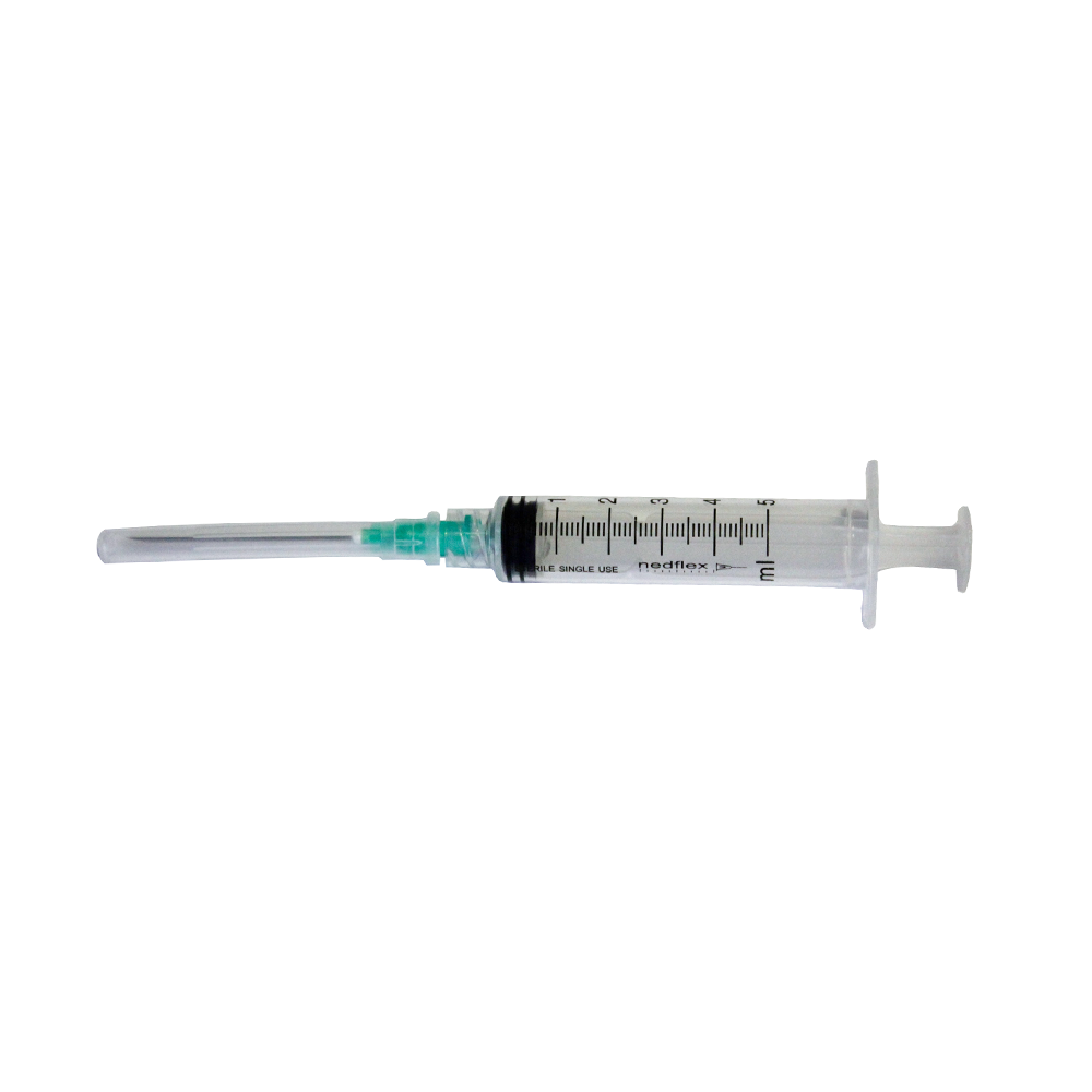 Jeringa 5CC con aguja 21G X 1 ½" Nedflex