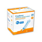 Jeringa 60 ml Alimentación Punta Catéter Cranberry Nutrición Enteral Sondas Gástricas Cuidados Domiciliarios Estéril Caja 25
