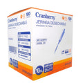 Jeringa 10ml Luer Lock 21G x 1½" Cranberry Rosca Segura Conexión Firme Estéril Médica Profesional Caja 100 Unidades - tubotiquin.cl
