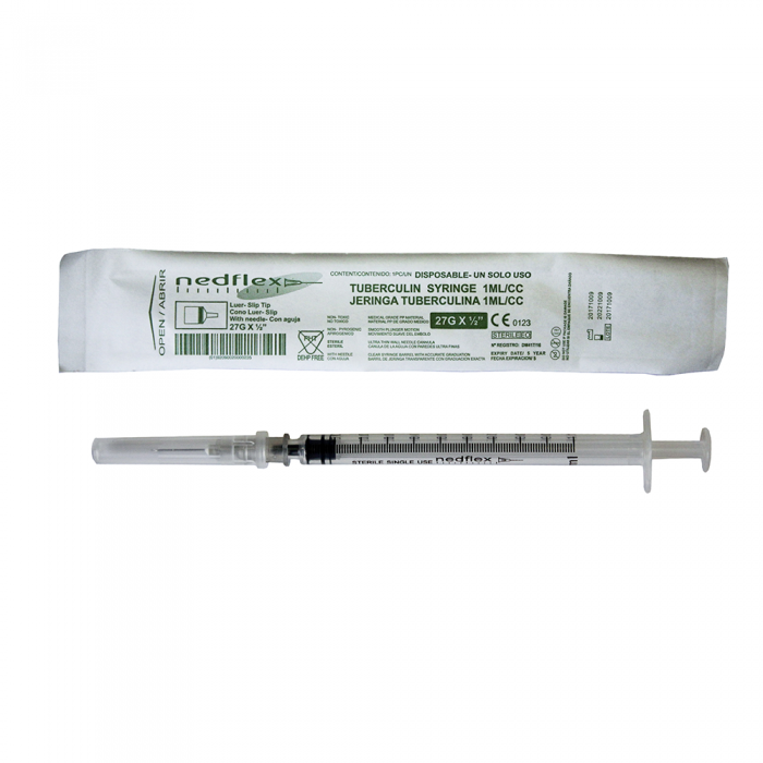 Jeringa Tuberculina 1CC Aguja Nedflex