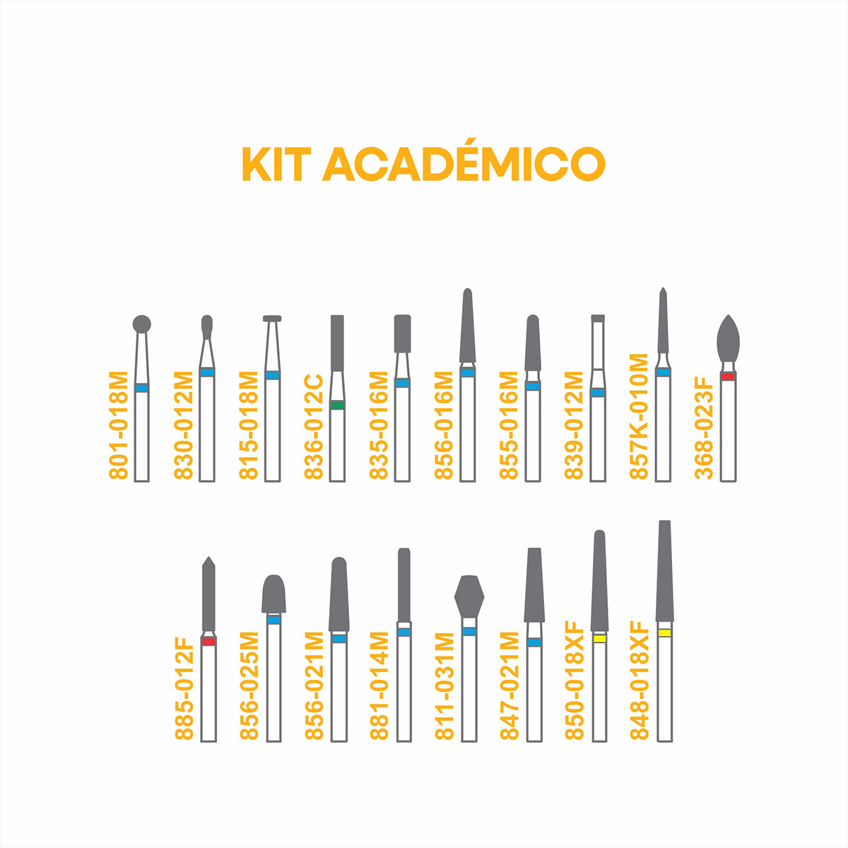 KIT DE FRESAS ACADEMICO SKYDENT