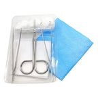 Kit de curación desechable GHC con pinzas y gasas en bandeja estéril