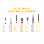 KIT DE FRESAS ACABADO MIXTO FINO Y ULTRAFINO SKYDENT