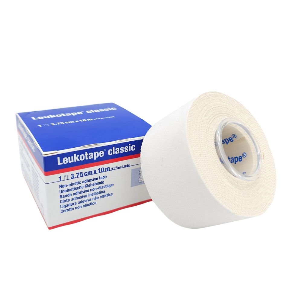 Leukotape Classic 3.75cm x 10m - Tape deportivo rígido BSN Medical para esguinces - Vendaje funcional profesional