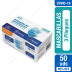 Mascarillas 3 Pliegues Deysa Care 50 Unid