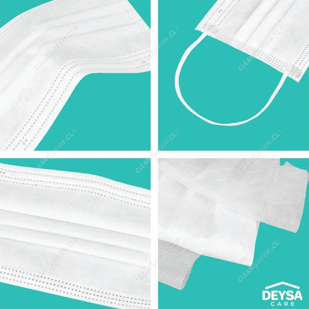 Mascarillas 3 Pliegues Deysa Care 50 Unid