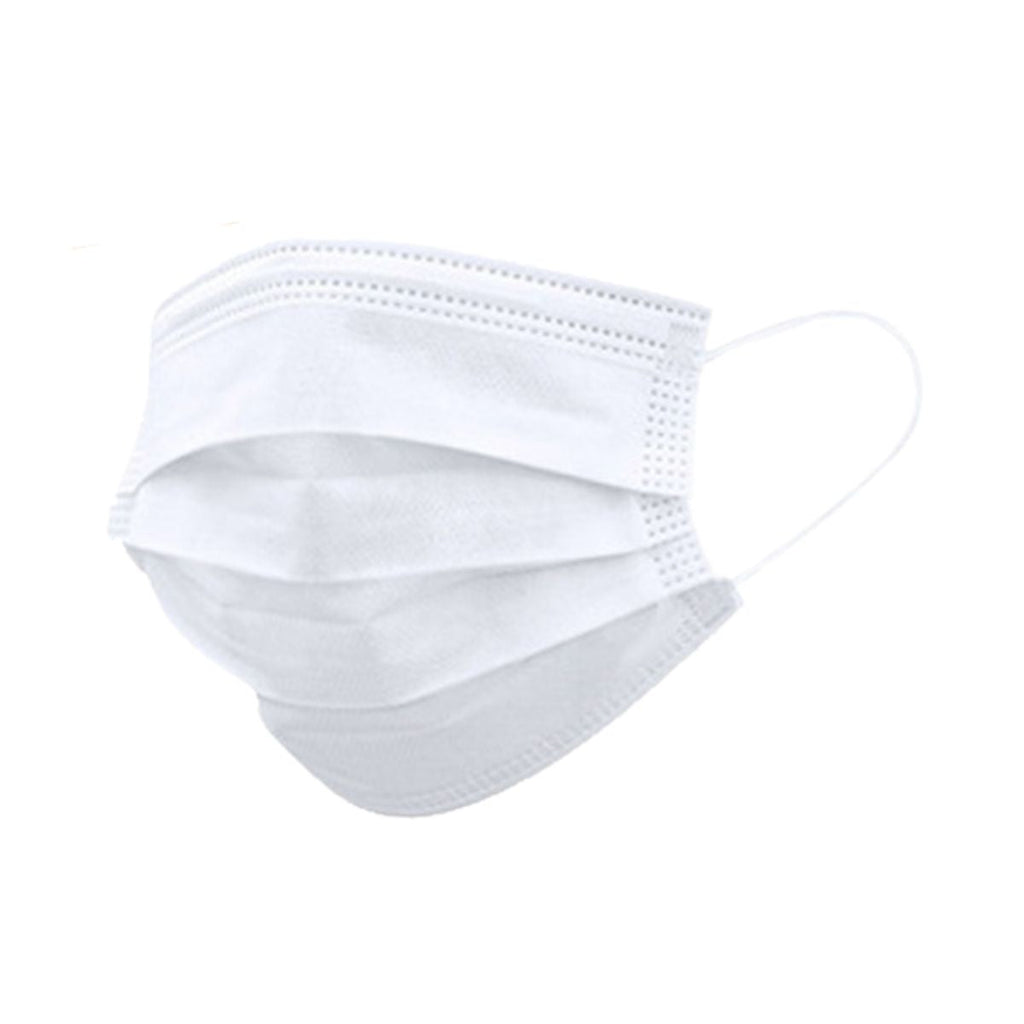 Caja 50 mascarillas desechables Cranberry Tipo IIR triple capa — filtración bacteriana 98% uso hospitalario