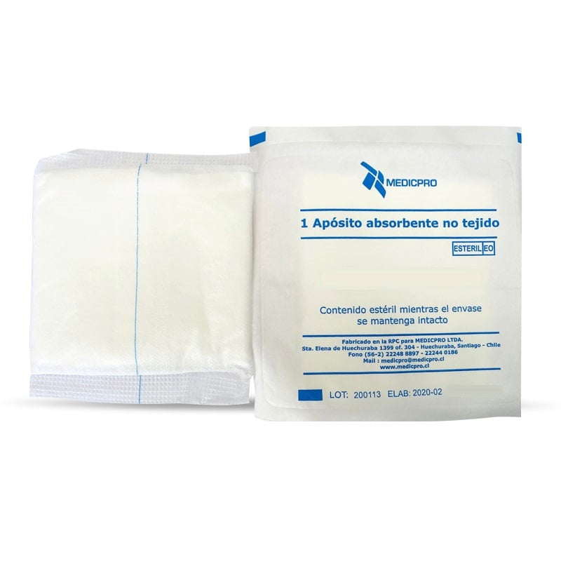 Aposito Gasa No Tejido — 15 x 15 cm — Muncare