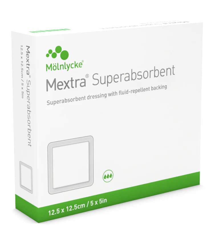Mextra Superabsorbent apósito alta absorción heridas exudativas