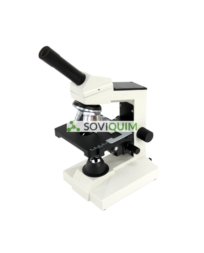 Microscopio Biológico, Monocular, Ocular 10X/18 - Objetivos 4X - 10X - 40X Y 100X, Platina Con Pinzas, Ajustes Macro Y Micrométricos, Condensador Con Diafragma Giratorio. 20W - -- Modelo L1000A
