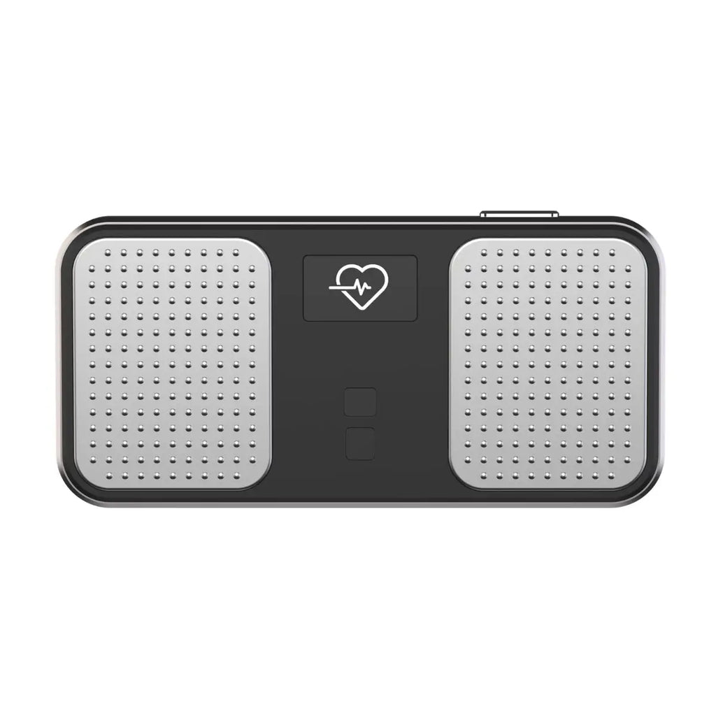 Monitor ECG portátil ChoiceMMed MD100C con electrodos frontales y diseño compacto