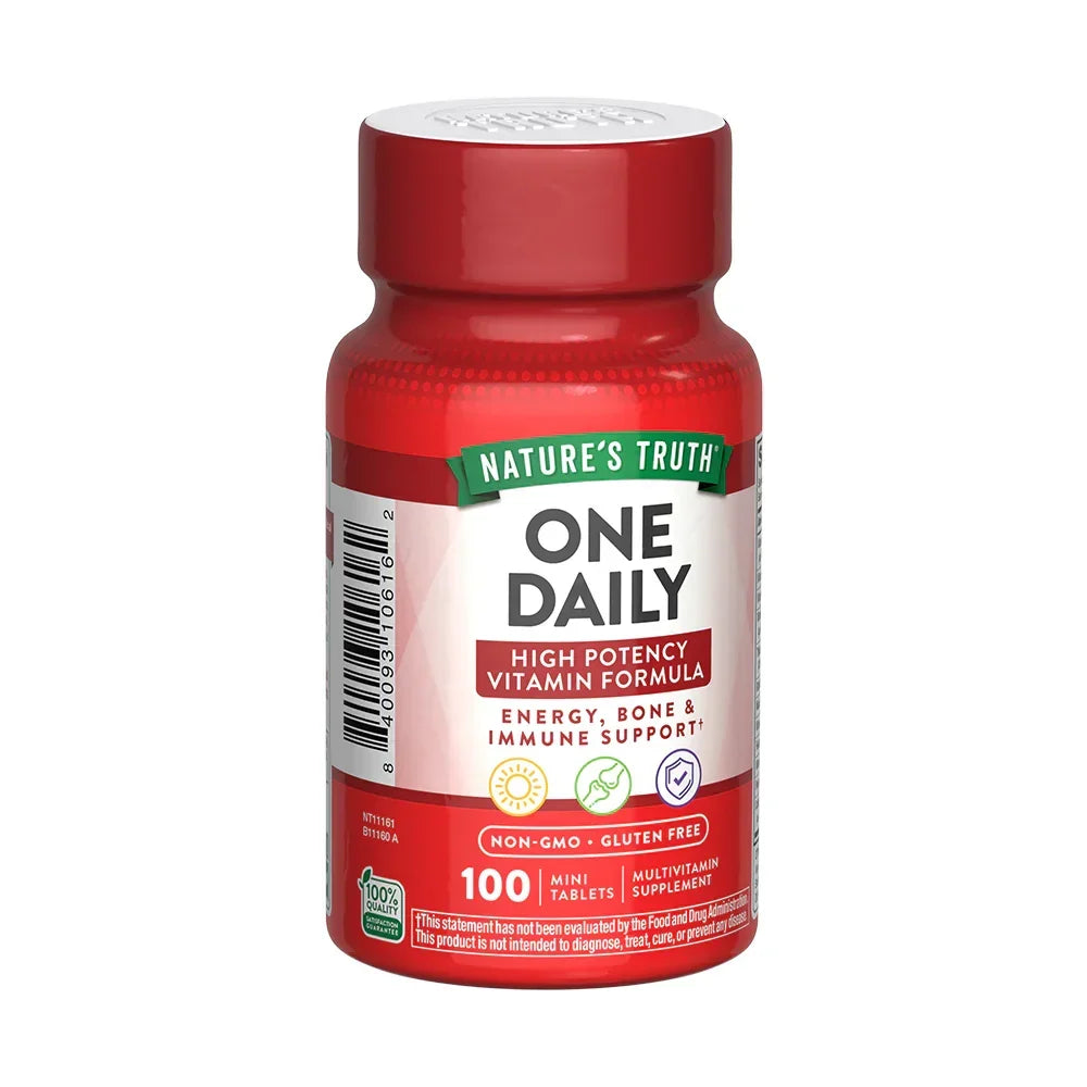 Multivitamínico One Daily código NT11161 - 100 mini tablets High Potency energía huesos inmune Non-GMO