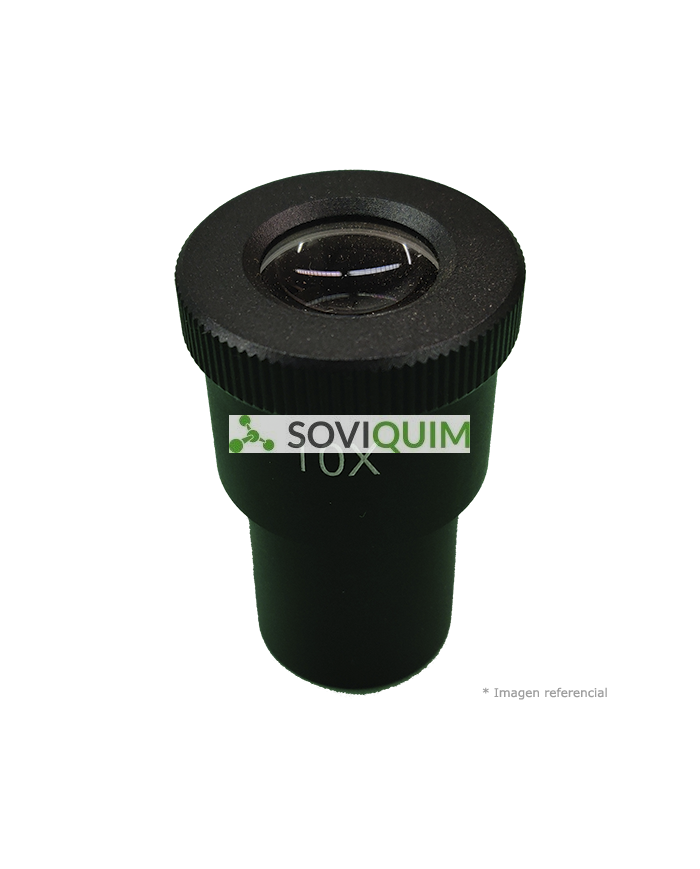Ocular con reticulo calibrado para microscopio