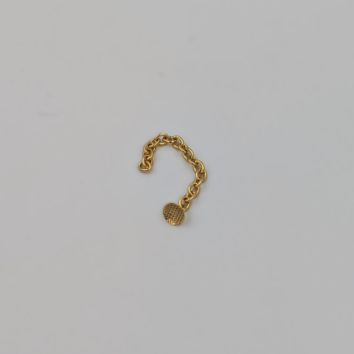 Ojal Tracción Cementable con cadena (oro)