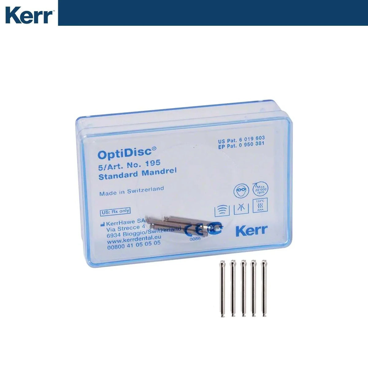 Mandril Para Disco Pulido Optidisc - KERR