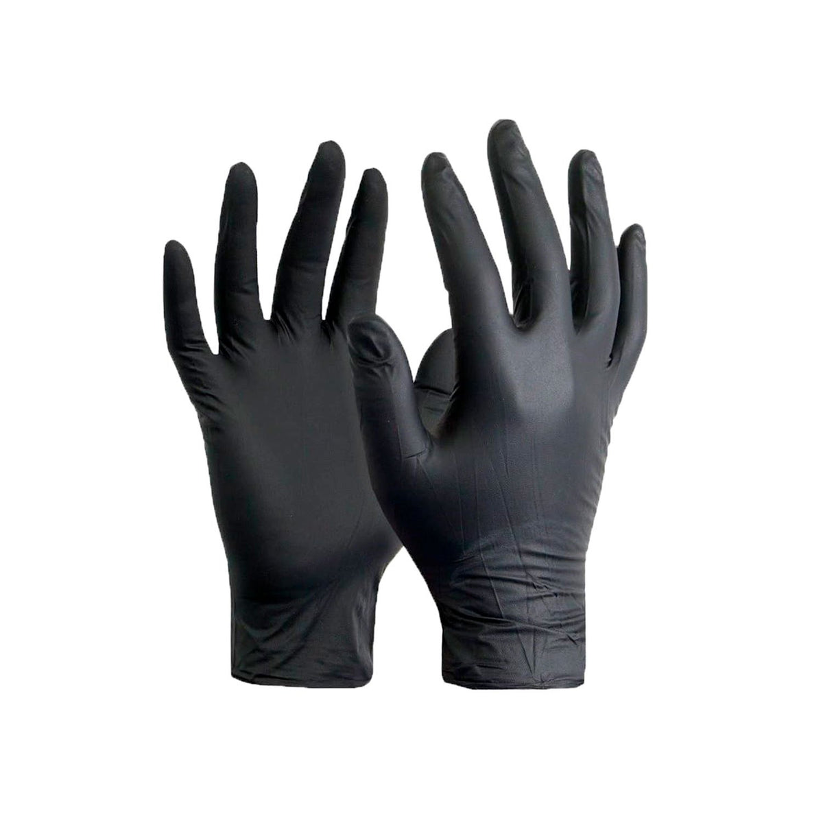 Guantes de Nitrilo Adicare Examinación sin Polvo Talla L 100 Unidades Negro - Imagen 2