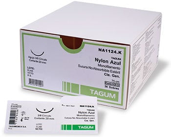 Sutura-Nylon-Azul-Monofilamento-caja-x-36-Uds.-TAGUM