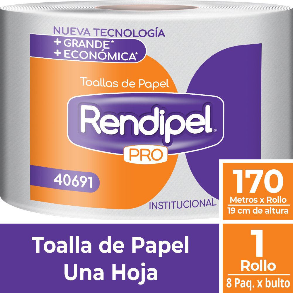 Toalla de Papel Rendipel Pro 1 Rollo 170 M - Imagen 2