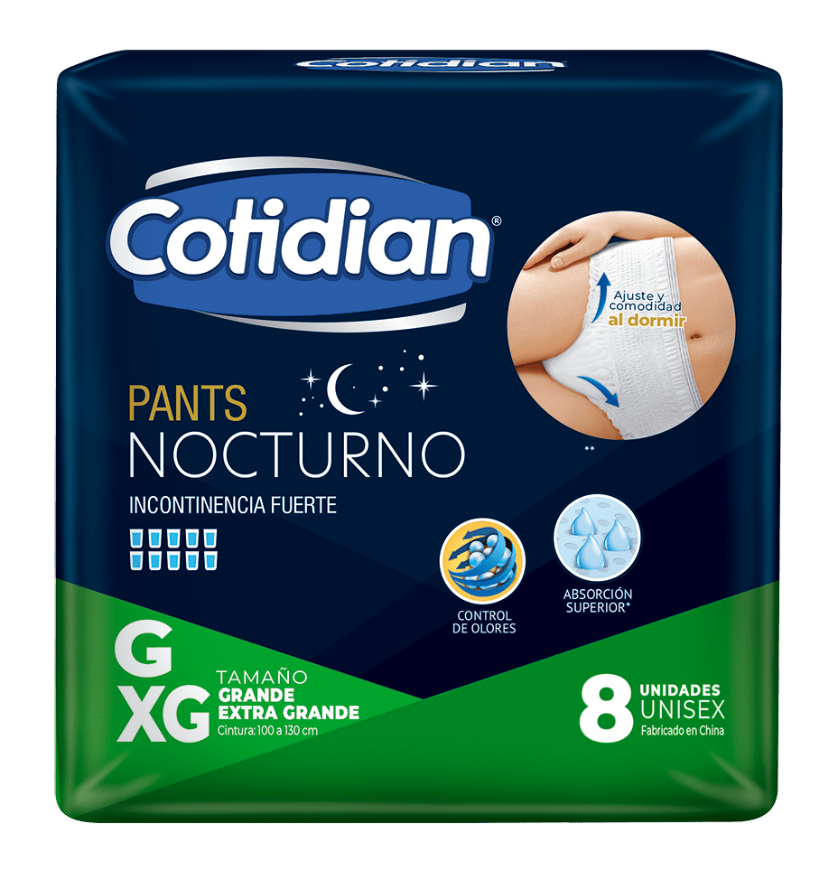 Pañal para Adulto Cotidian Pants Nocturno G / XG 8 Unidades - Imagen 1