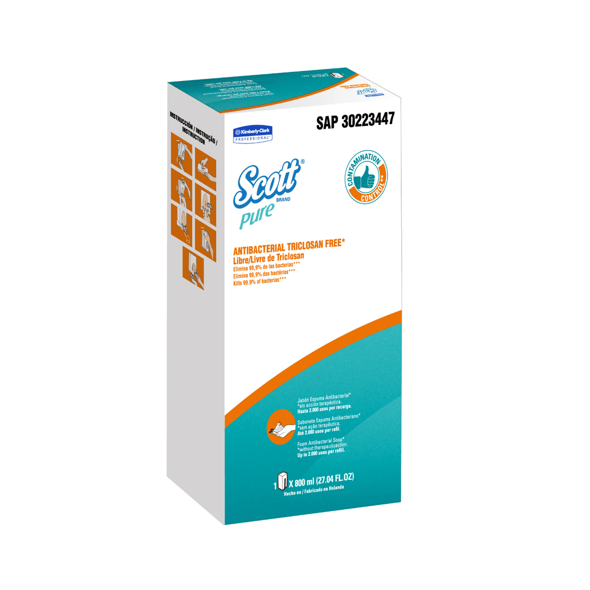 Jabón en Espuma Scott Antibacterial 800 ml - Imagen 1