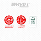 Paño de Limpieza Wypall X-80 Verde 30 Unidades - Imagen 3