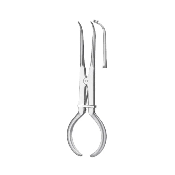 Portaclamp dental recto de acero inoxidable