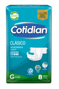 Pañal para Adulto Cotidian Clásico Grande 8 unidades - Imagen 1