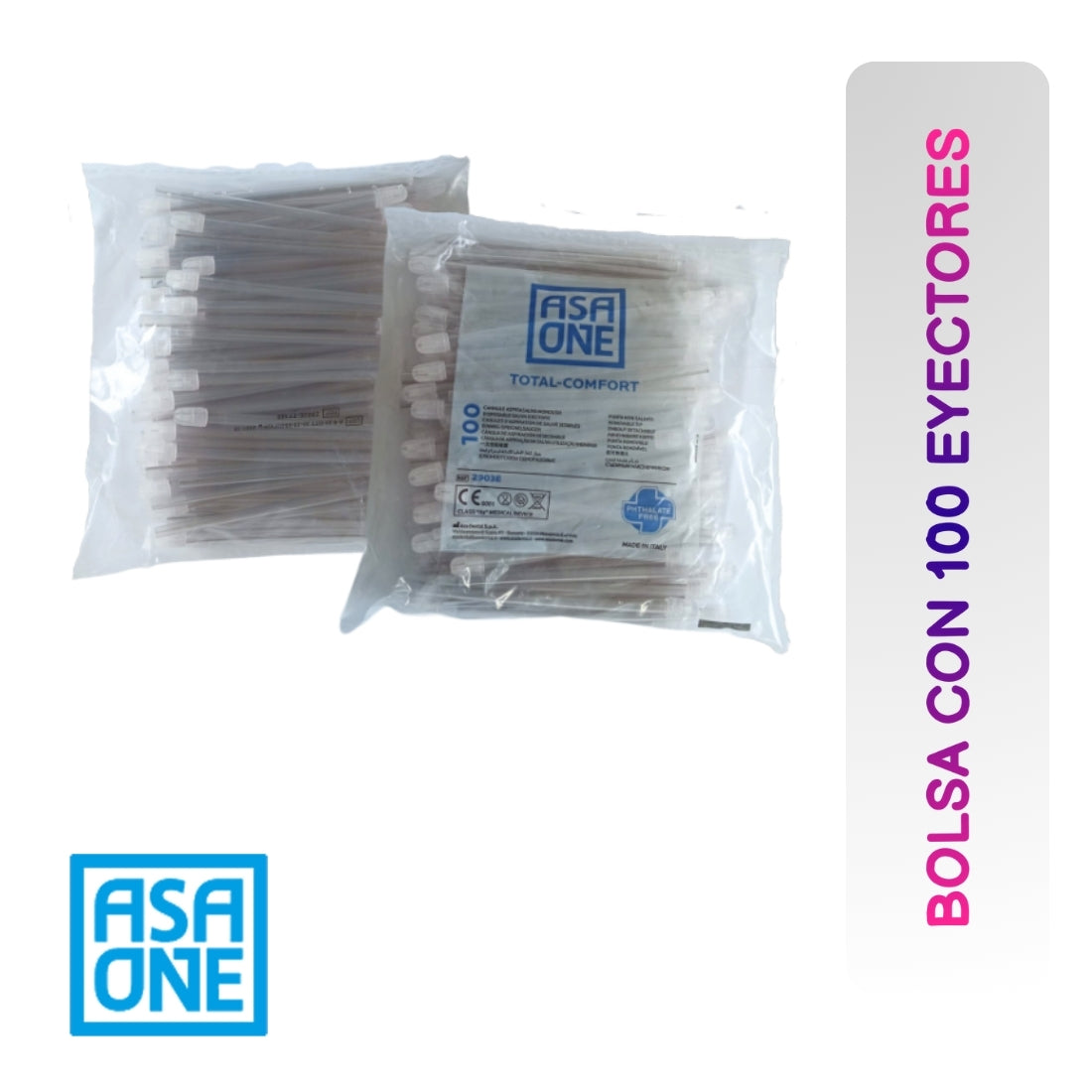 ASA eyectores bolsa con 100