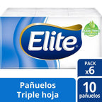 Pañuelo Facial Elite Aloe Vera 6 Paquetes 10 Hojas - Imagen 2