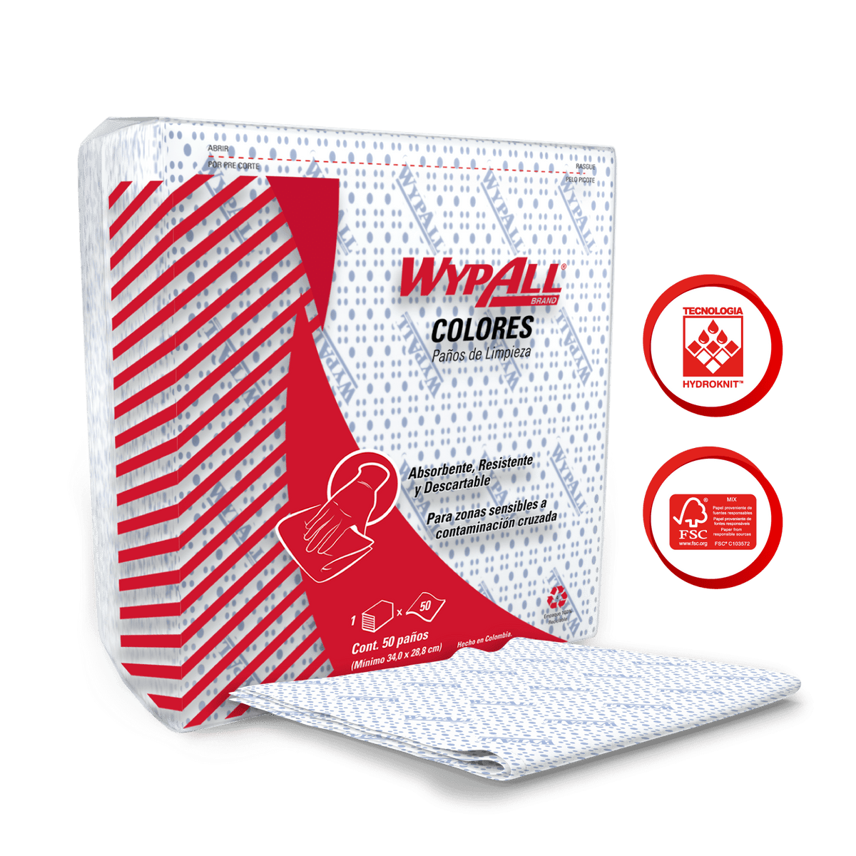 Paño de Limpieza Wypall X-50 50 Unidades - Imagen 2